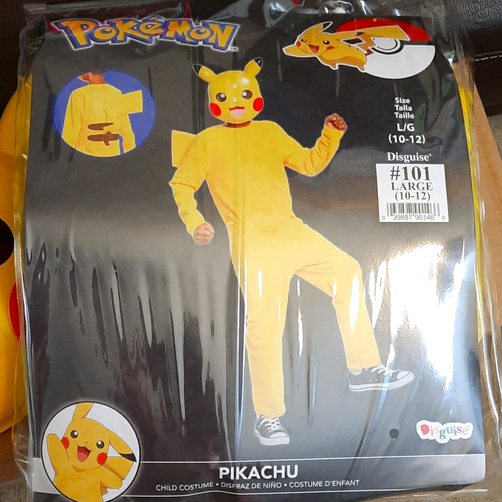 Pikachu Child Costume w/o Mask